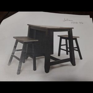 Jofran Madison County 3 piece counter set